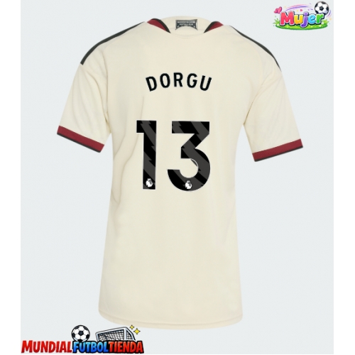 Camiseta Manchester United Patrick Dorgu #13 Tercera Equipación Replica 2026-27 para mujer mangas cortas